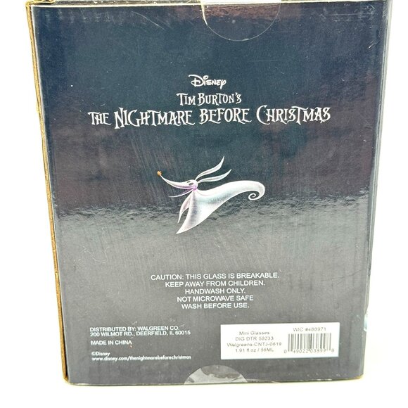 Disney The Nightmare Before Christmas Mini Glasses 1.91 Fl Oz 4-Piece Set - Picture 2 of 4